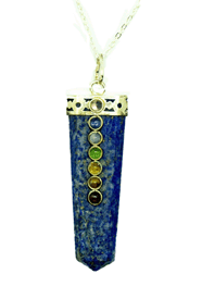 Lapis Chakra Necklaces with 20 inch Silver Chain